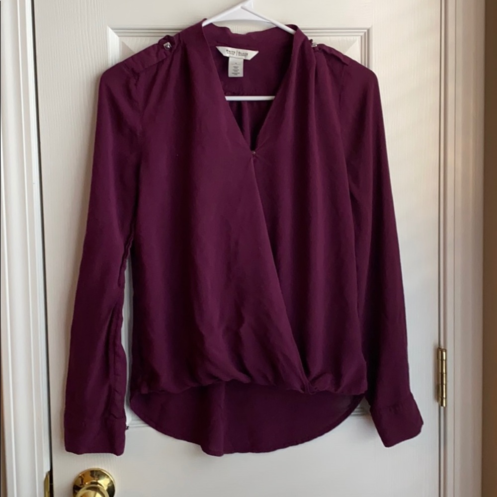 White House Black Market Mauve/Purple Blouse